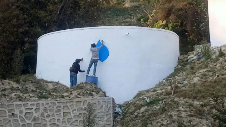 Water storage tank of the drinking water supply project